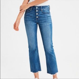 American eagle cropped flare jeans